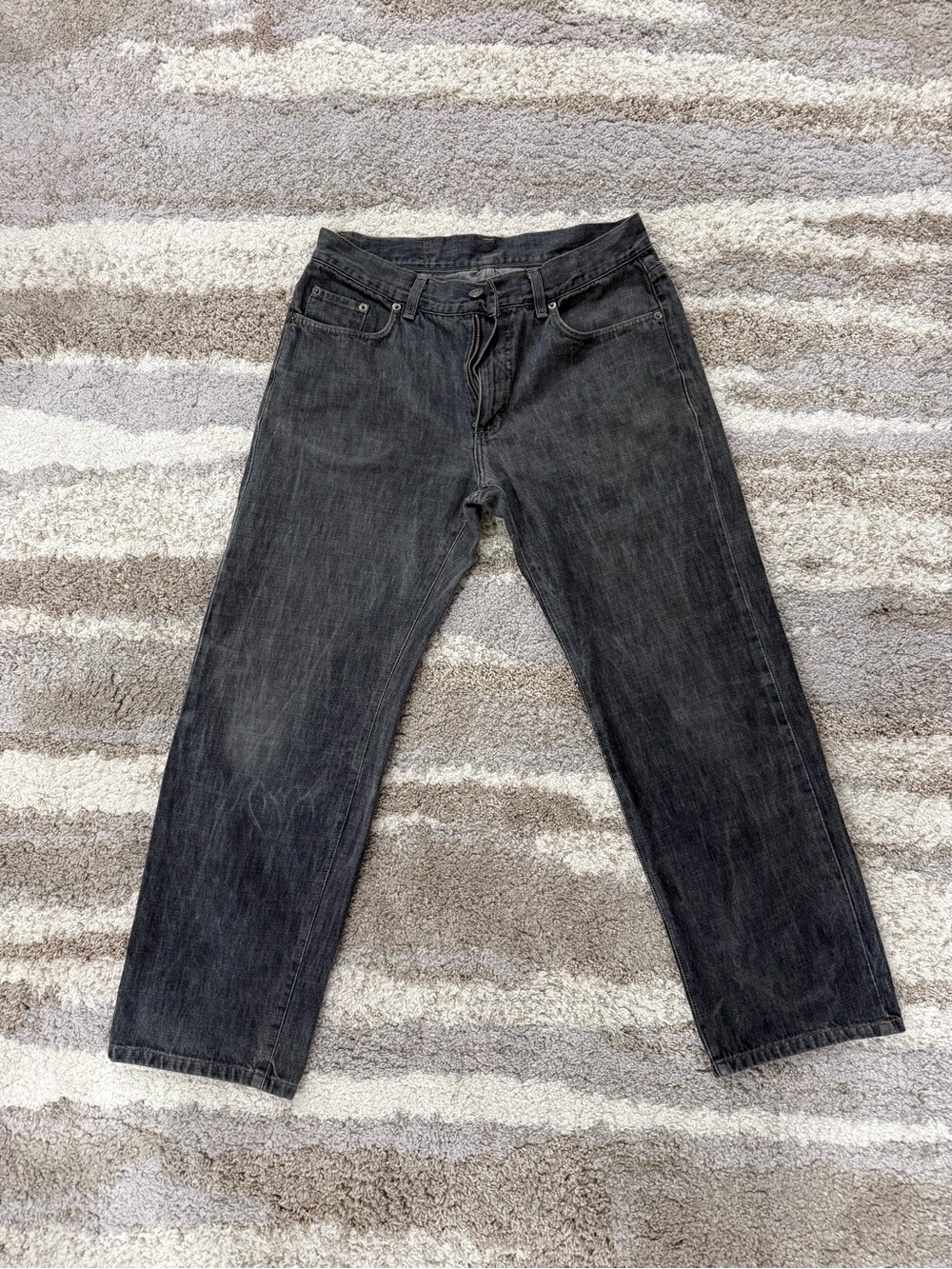 Gucci Women’s Washed Black Straight Jeans